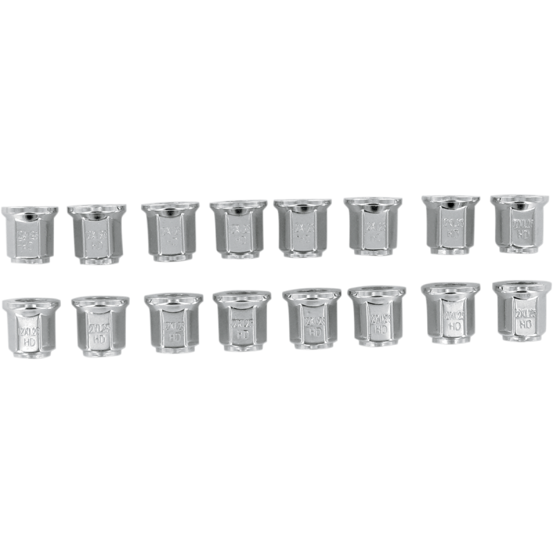 12mm CHROME LUG NUT FLAT BASE (16)