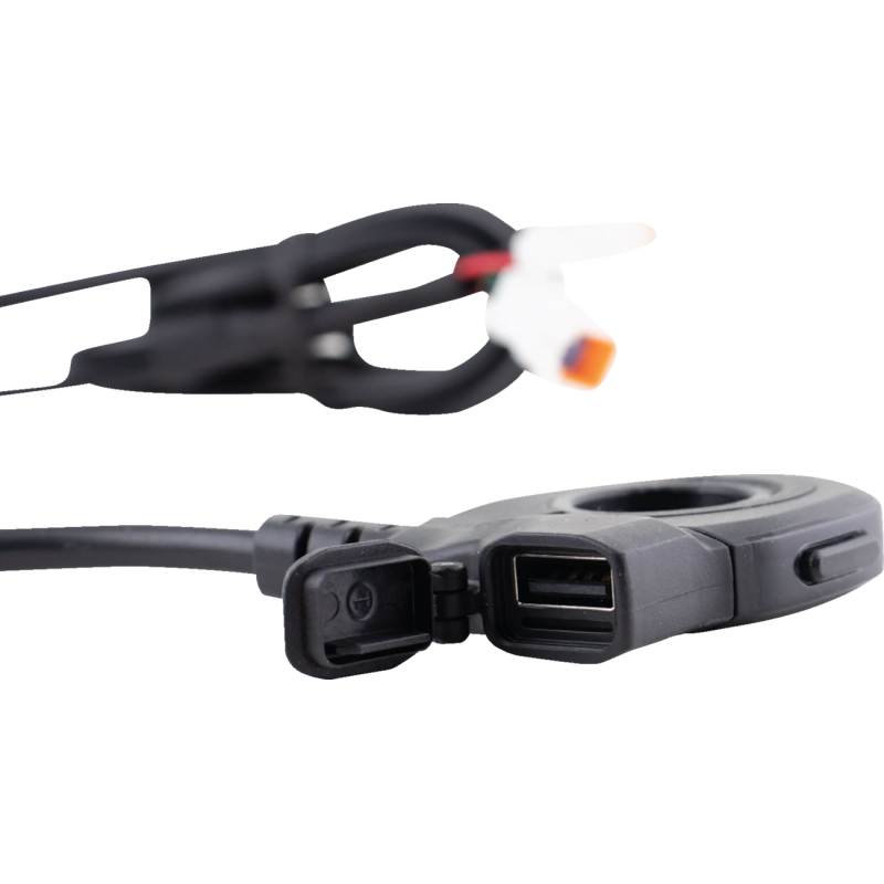 THUMB SWITCH WITH TYPE-A CHARGER BLACK