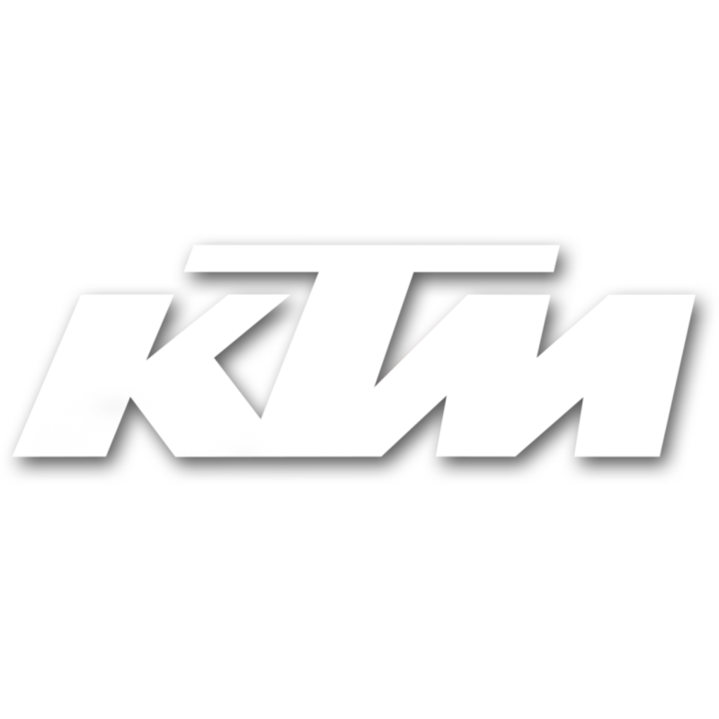 3' DIE CUT STICKER - KTM (WHITE)