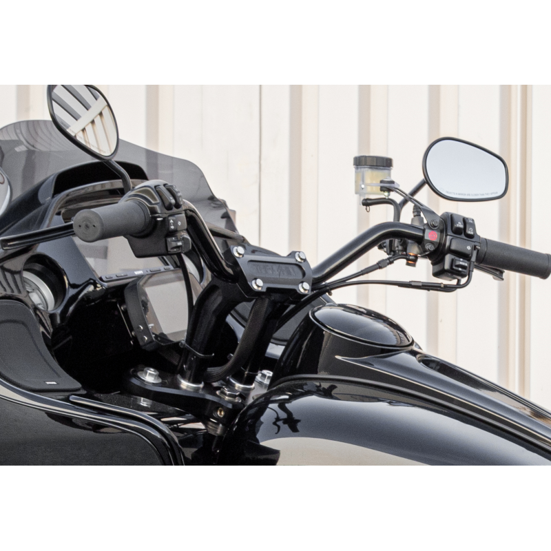 RISER 6.5" PULLBACK BLK