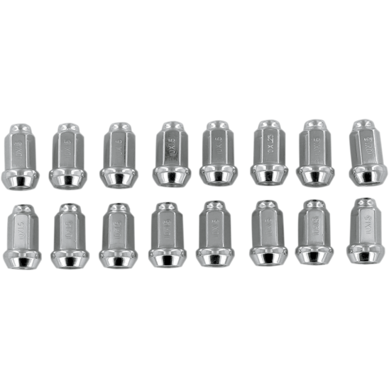 10mm X 1.5mm CHROME LUG NUT TAPERED (16)