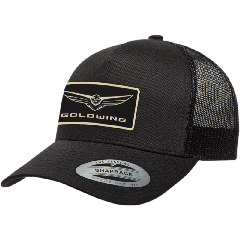 HAT CURVED GLDWNG ICON BLK