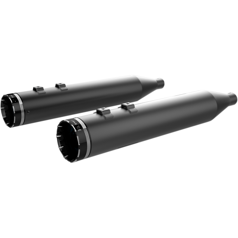 4.5" PERFORMANCE BLACK MUFFLERS W/TRACER BILLET TIPS