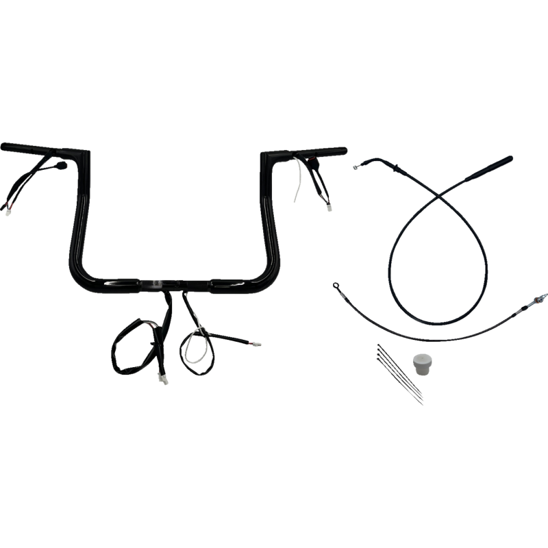 1-1/4" EZ Install Flat Top Handlebar - 11" - BLK