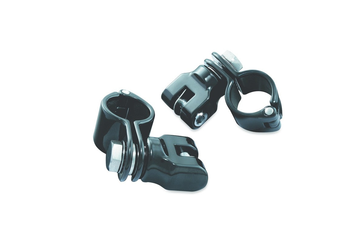 PEG MOUNTS WITH 1-1/4" CLAMPS, BLACK PN 7572