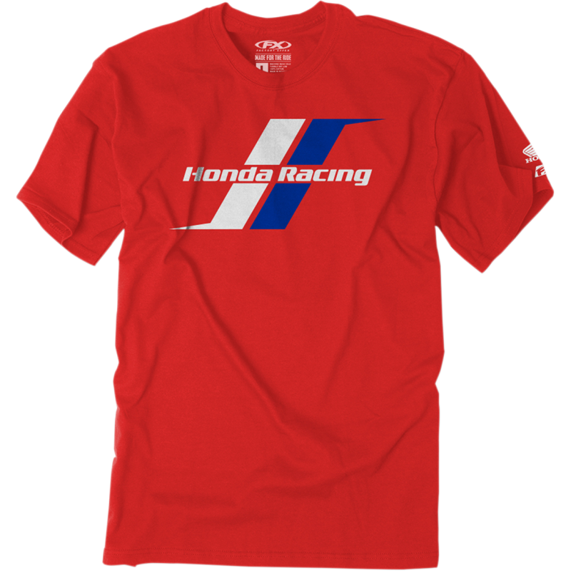 TEE HONDA STRIPES RED LG