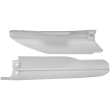 LWR FORK CVR SET- RM125/250:99-03 WHITE