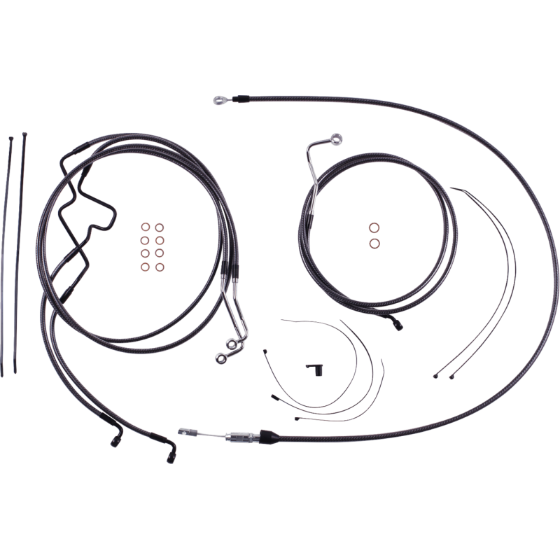 KARBONFIBR Handlebar Installation Kit - 10" -21-22 FLHR