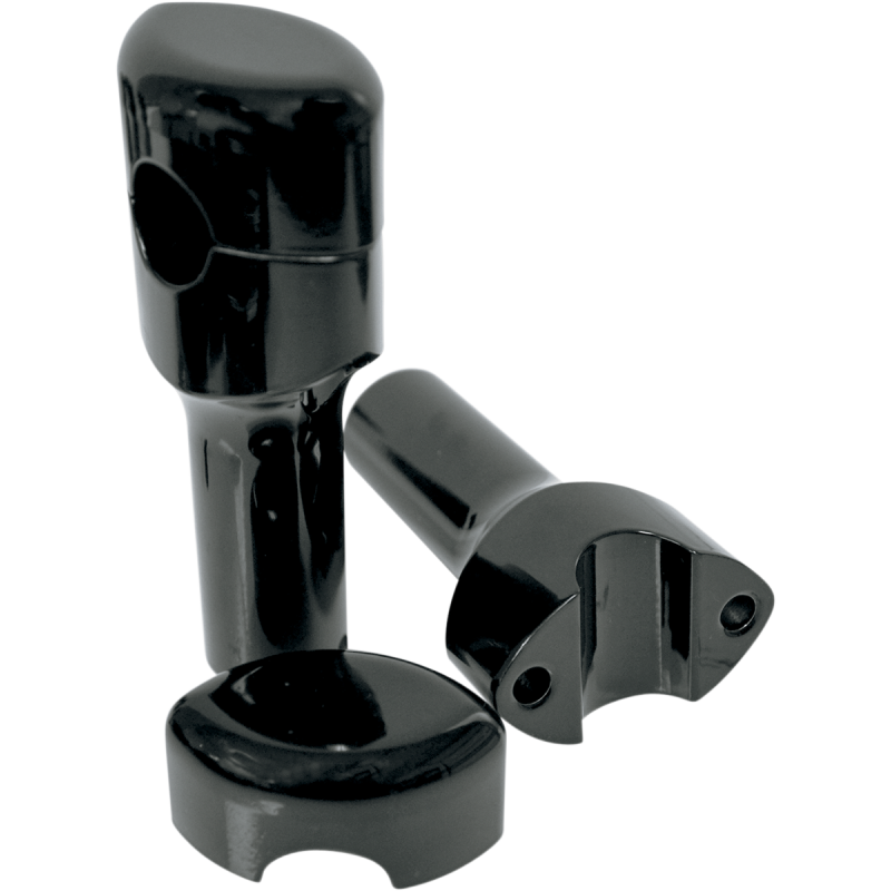 1-1/4" HEFTY RISERS 4" GL/BLK SMOOTH