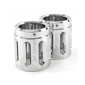 MOTOPRO45 END CAP PAIR SLOT CHR