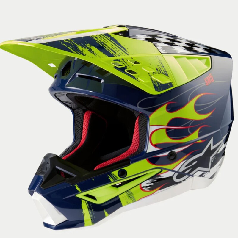 HELMET SM5 RASH BL/YL S