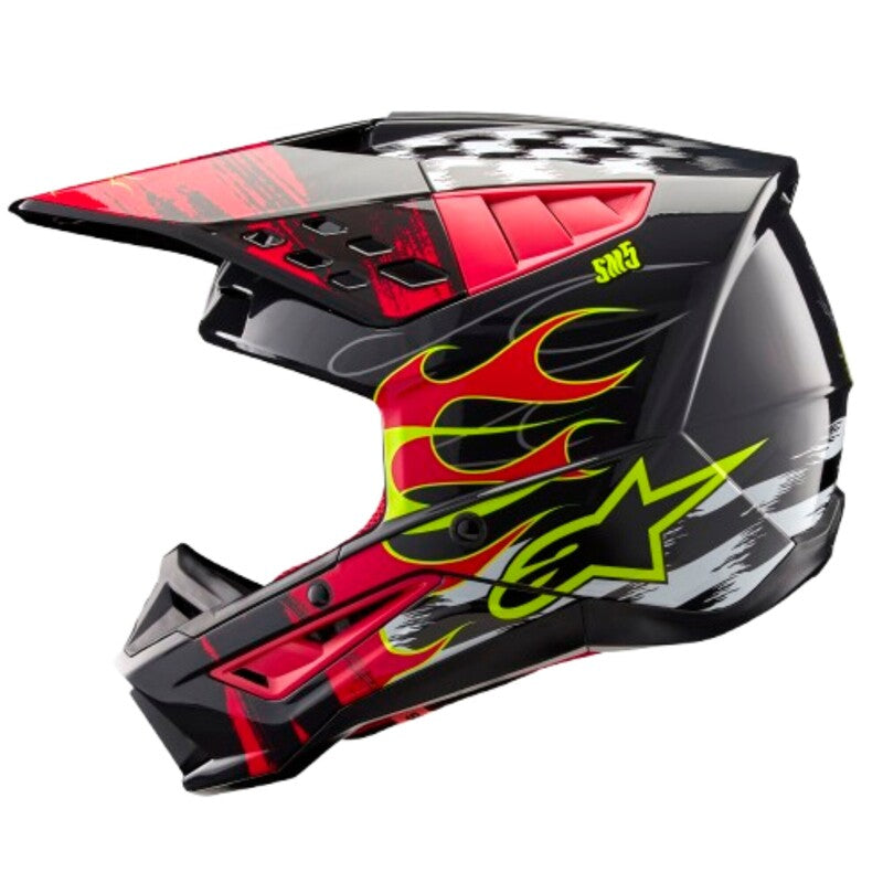 HELMET SM5 RASH GY/RD L
