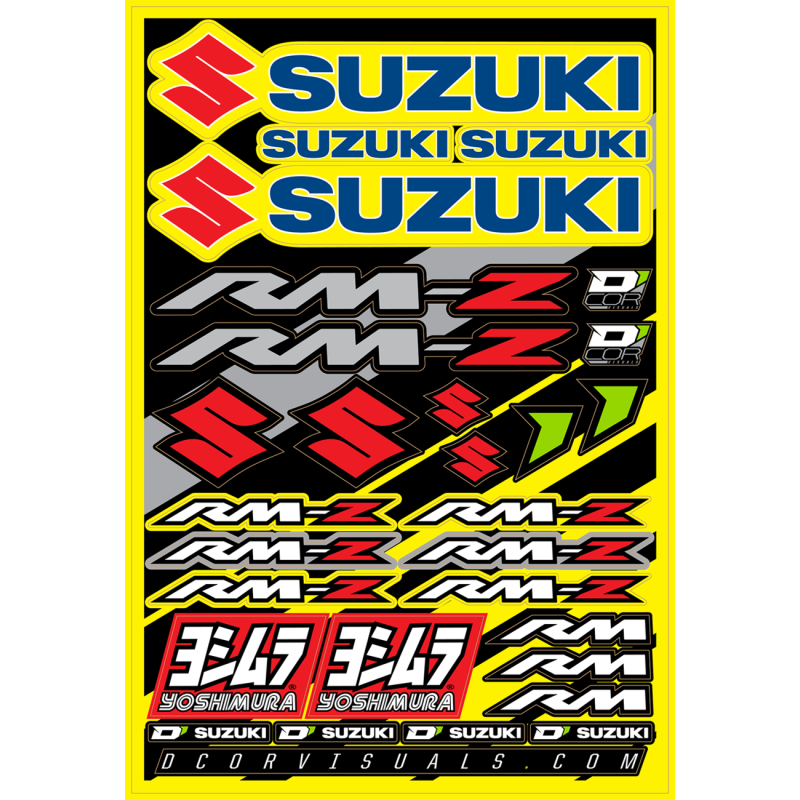DECAL SHEET SUZUKI RMZ