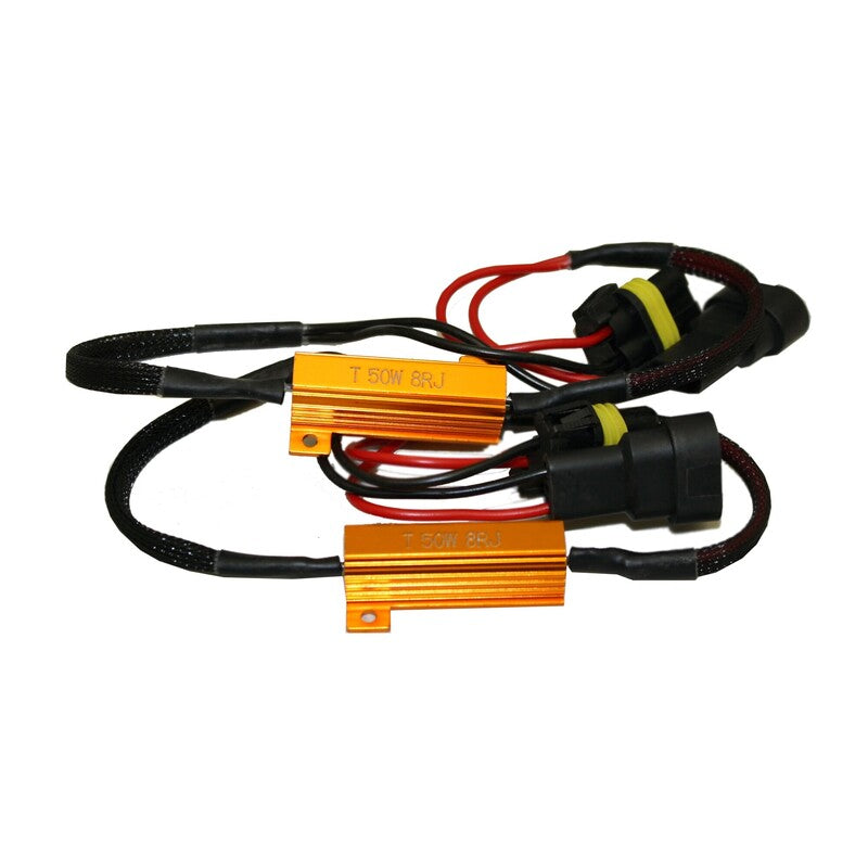 Resistor for LED replacement bulbs (H4) - Pair