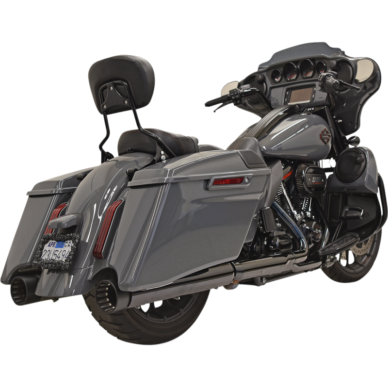 17-UP FL CVO 4" DNT MUFFLERS CHR/BLK TIPS