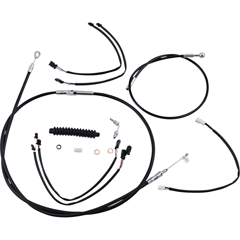 Control Cable Kit - XR - Black/Chrome