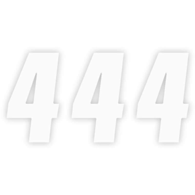FACTORY 7" NUMBER WHITE #4