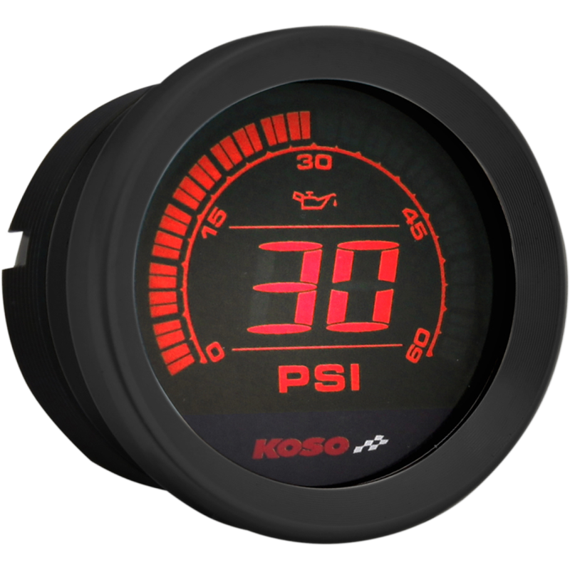 OIL PRESSURE HD 2" BLK
