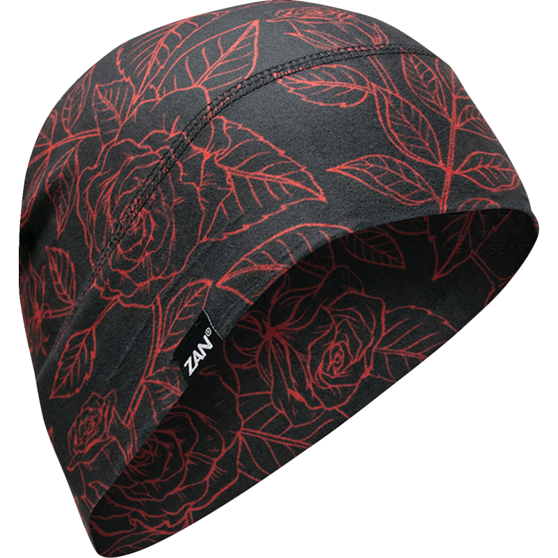 BEANIE SPFX RED/BLACK ROSES