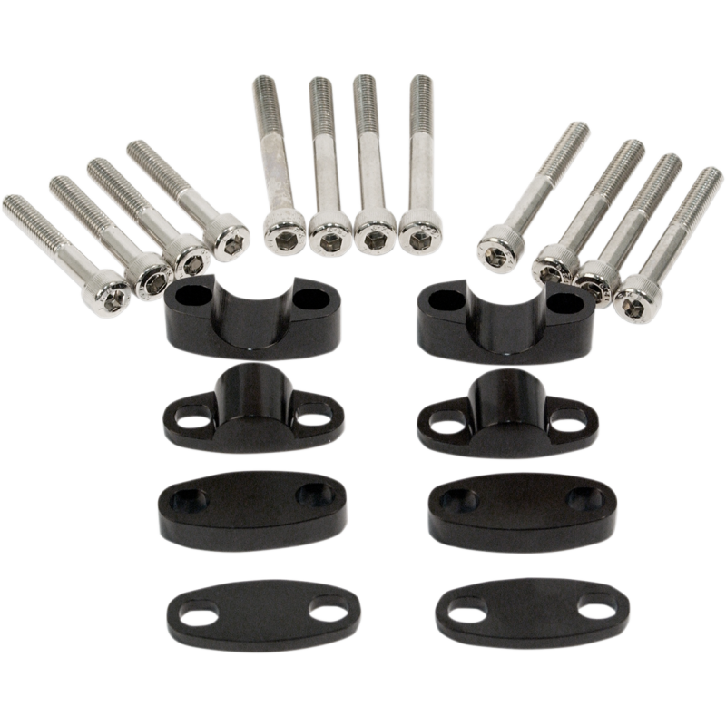 RISER KIT H/BAR 7/8 BLACK
