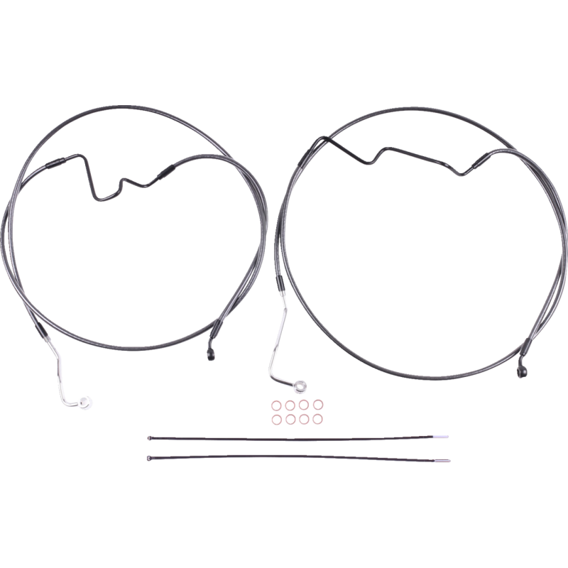 Brake Line Kit - Lower - BP - +2" - 35° Radial
