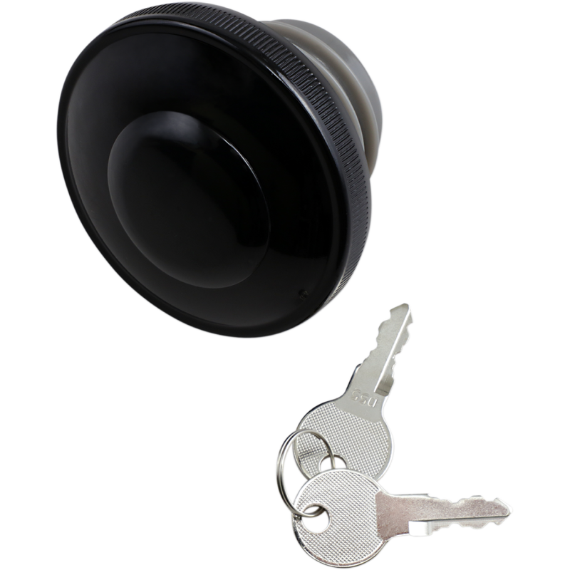 L96-19 GL/BLK LOCKING GAS CAP W/VENT