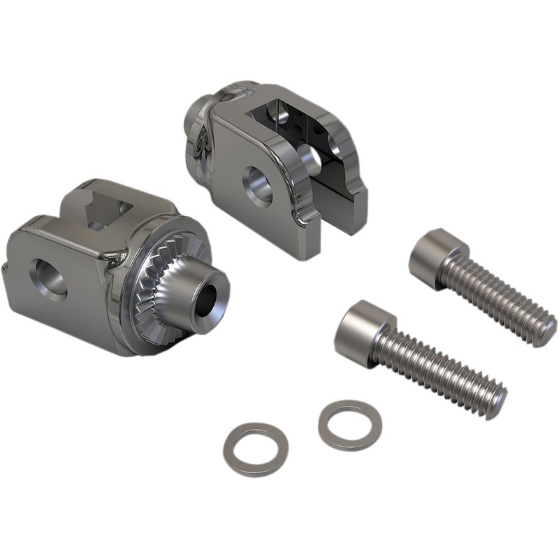 Front Footrest Adapters for '18-up Softail, Chrome