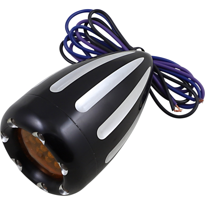 FRT BLK DUAL AMBER LED/AMBR TRIM LED