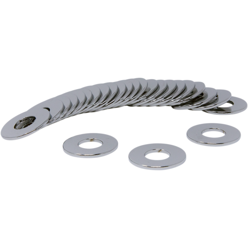 FLAT WASHERS CHRM 3/8 USS(25) CY-CHROME
