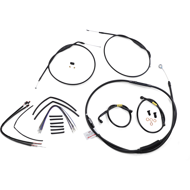 Handlebar Cable and Brake Line Kit - 14" Wide Glide Gorilla