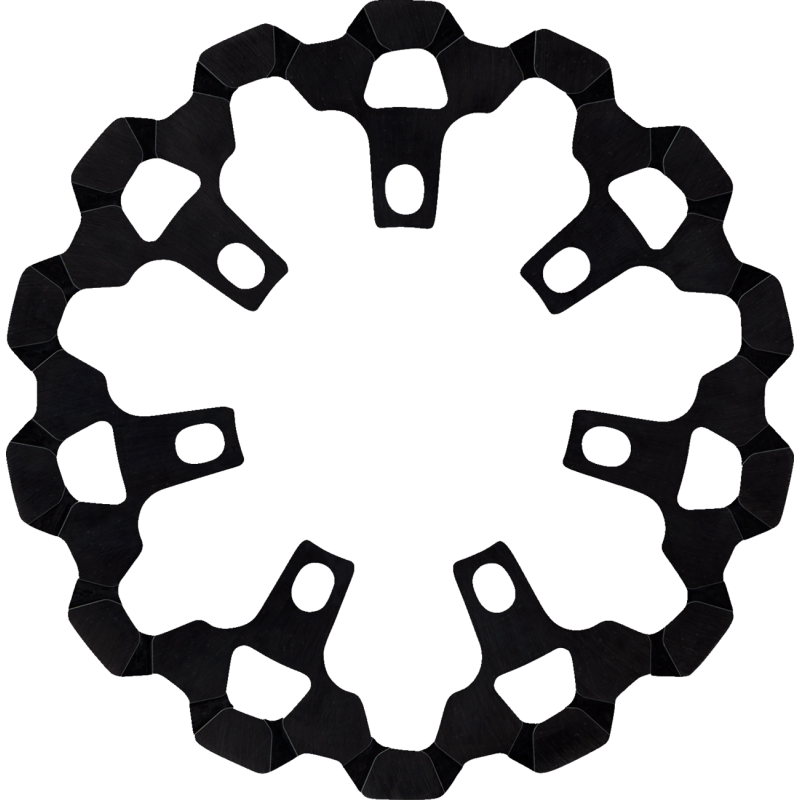 Brake Rotor - Front - 11-13/16" - Black
