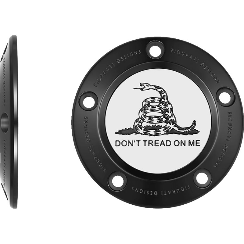 TIMING COVER BLACK WITH DON'T TREAD ON ME, 5-HOLE