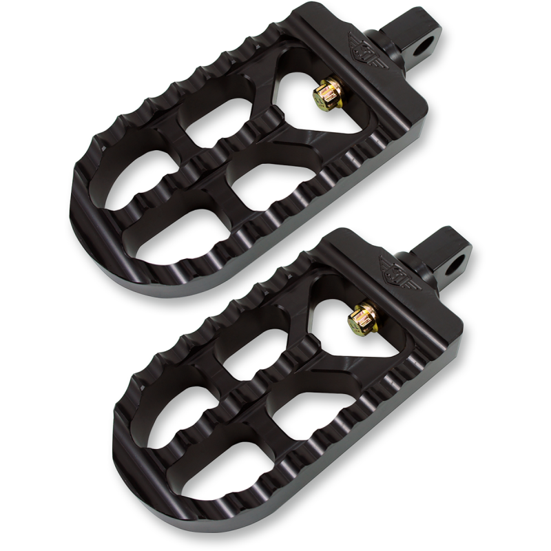 ADJ. SERRATED FOOTPEG LONG BLACK