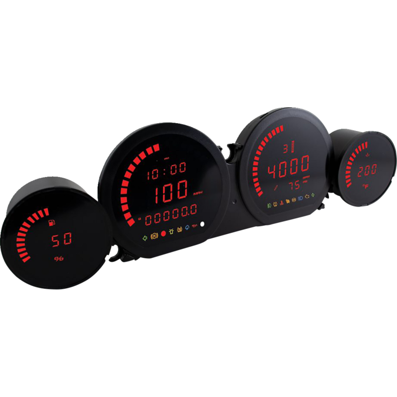 HARLEY 4 PCS RED LED METERS 2014-2022