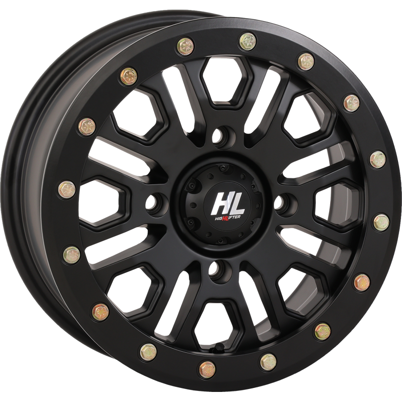 HL23 ALLOY 15X7 4/137 5+2 (+38mm) BEADLOCK MATTE BLACK W1