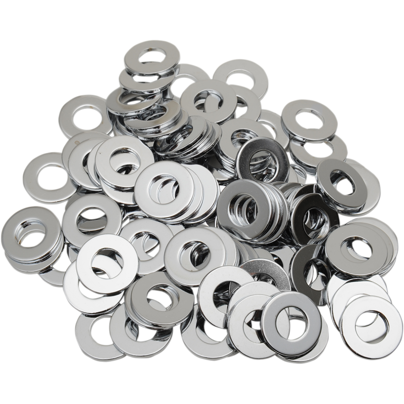 5/16" FLAT WASHERS(100 BAG) CY-CHROME