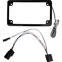 FRAME LICENSE PLATE W/ TAG LIGHT BLK FOR SXS