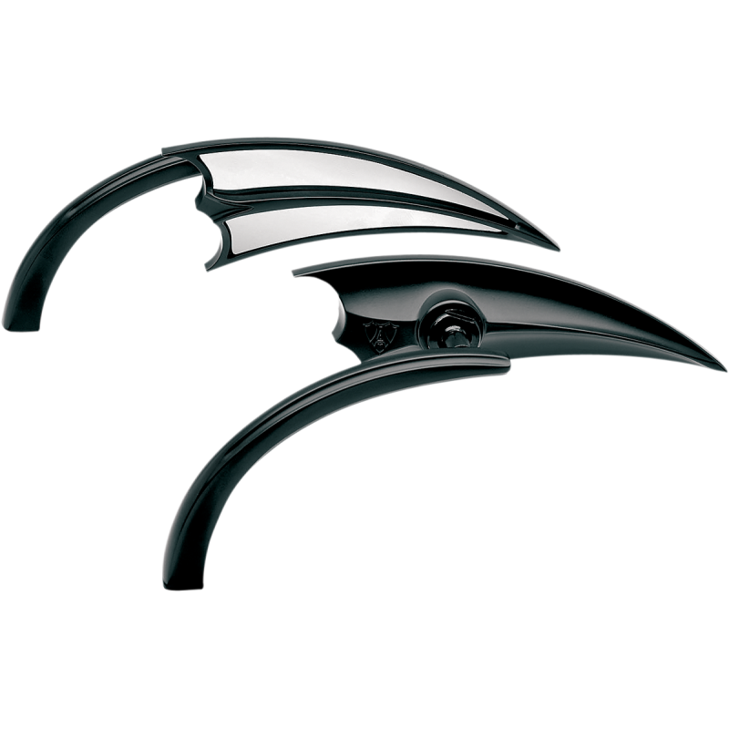 SCOOP MIRROR BLACK RIGHT (EA)