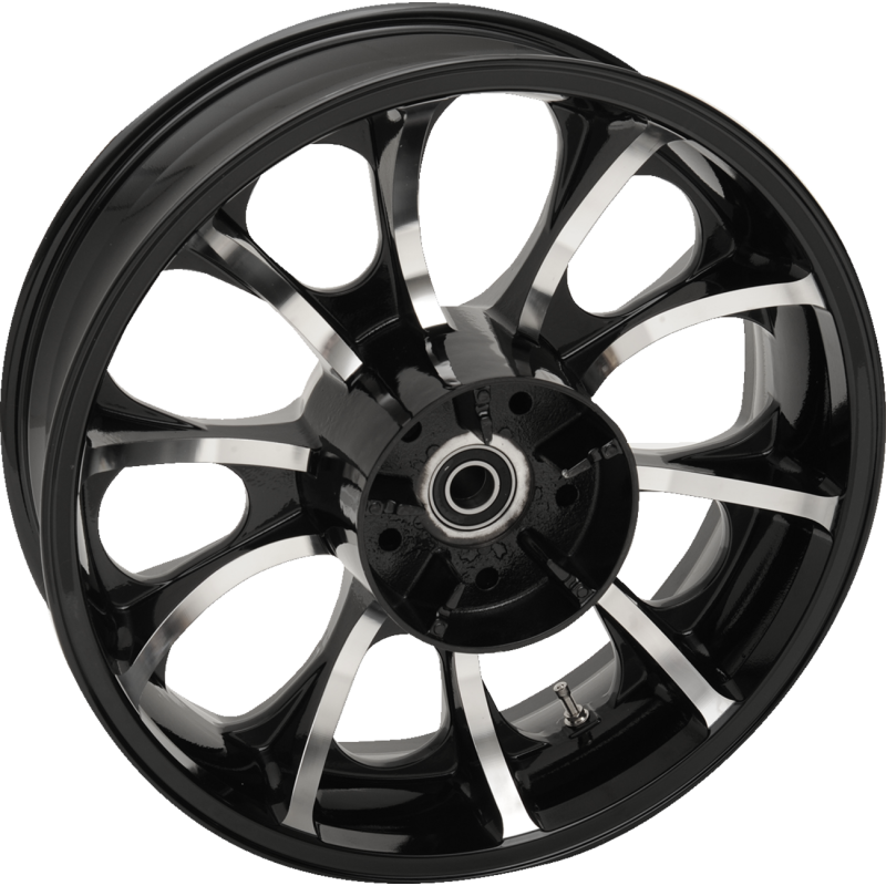 CAST 3D LARGO REAR BLK 18X5.5 ABS W/WO TPMS 09-22 FL