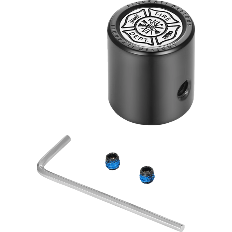 HEEL-TOE SHIFTER COVER BLACK WITH MALTESE CROSS-FIRE