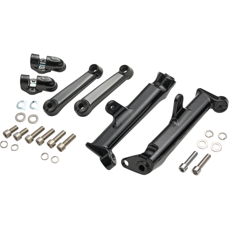 FRAME MOUNTED ADJUSTABLE HIGHWAY PEG MOUNT BLK