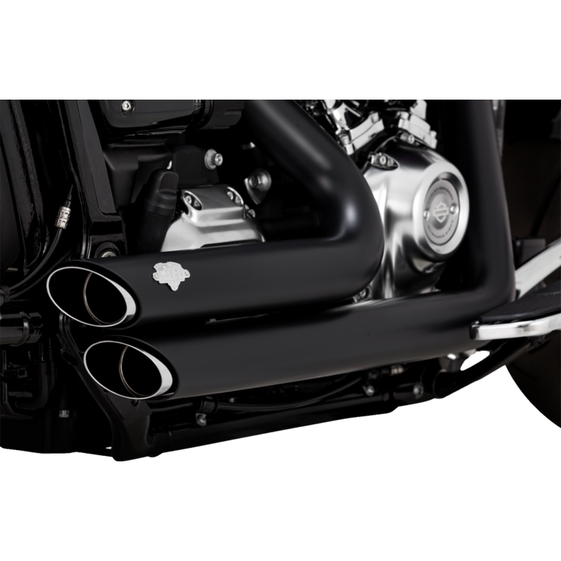 18- FATBOY EXHAUST BLK SS STAGG