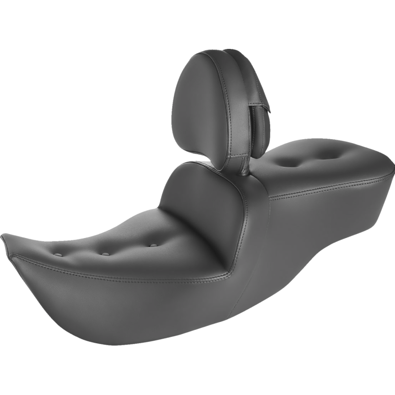 PILLOW-TOP ROADSOFA SEAT W/ BACKREST - BLACK