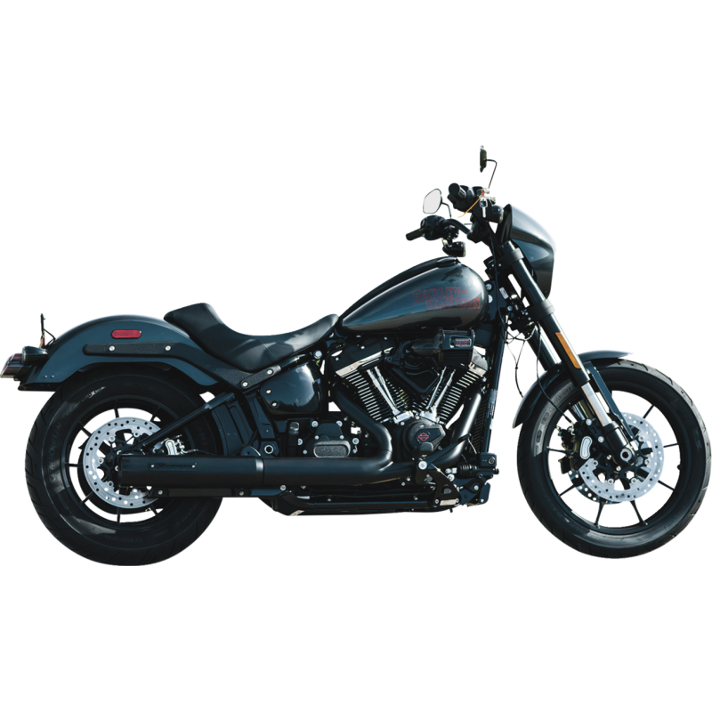 25-Later HP40 Softail 2-1 SO Muffler Blk with Blk End Cap