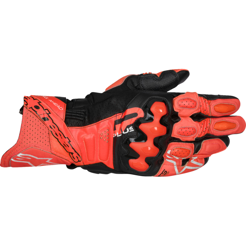 GLOVE GP+ R V3 LTHR BRT RD/RD FLUO XL