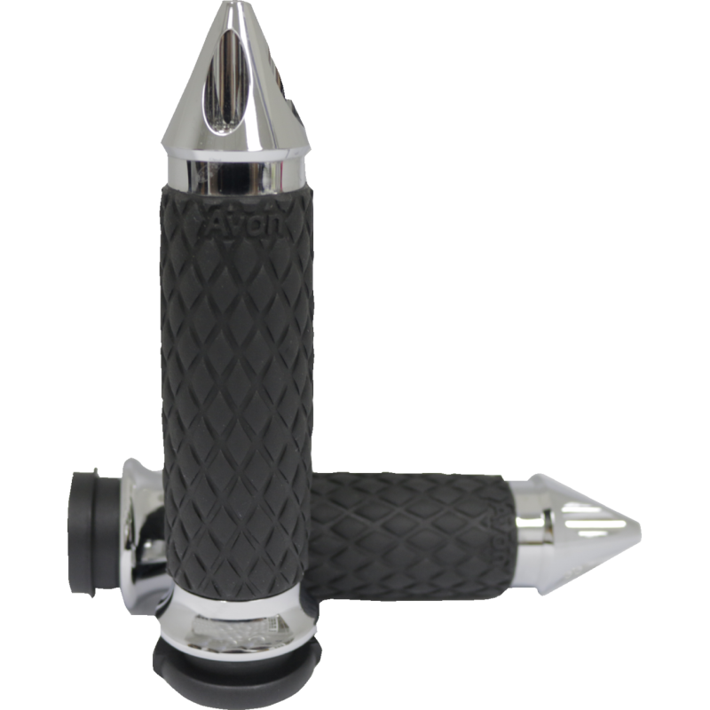 Diamond Contour Grips - Spike - Chrome - TBW