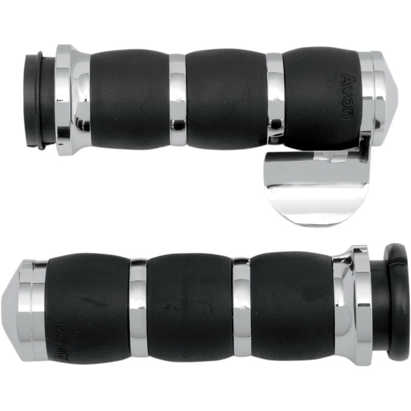 08-19 FLHT VELVET GRIPS CHR W/BOSS TBW