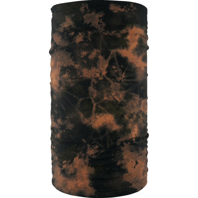 MOTLEY TUBE FLEECE BLACK & BROWN TIE DYE