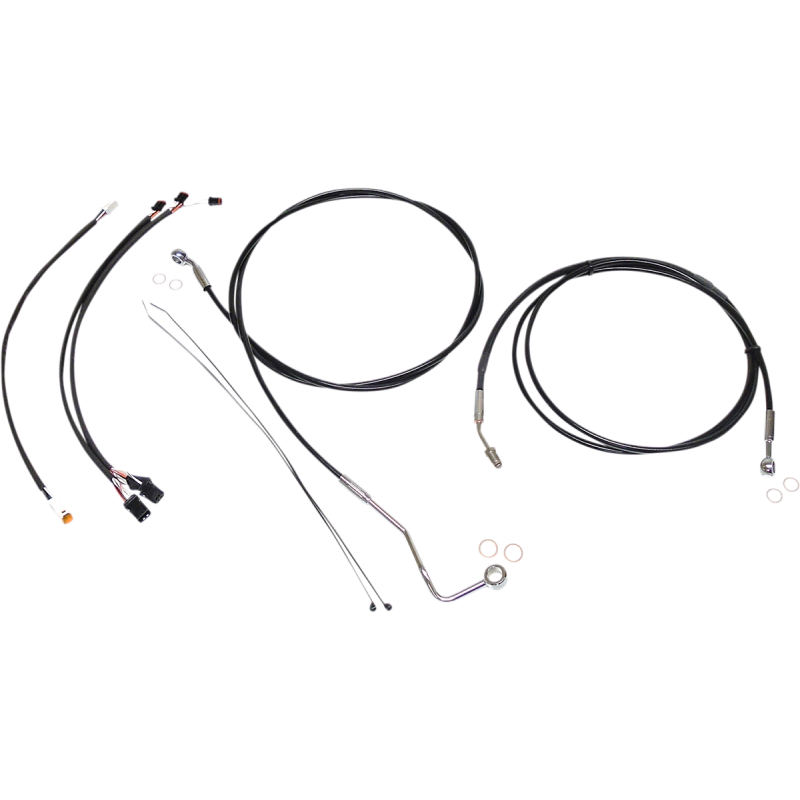 Control Cable Kit - XR - Black/Chrome
