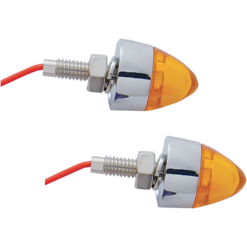 LED BULLET MINI MARKER AMBER CHROM (PR)